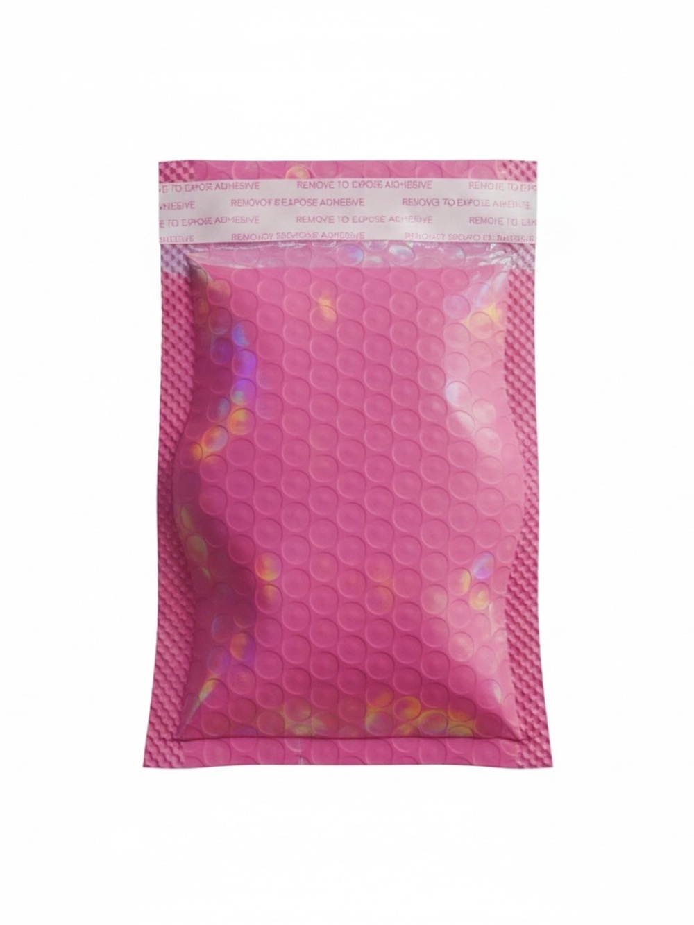 Hot Matte Pink/Black/Silver Padded Bubble Mailers (20, 20, 5)